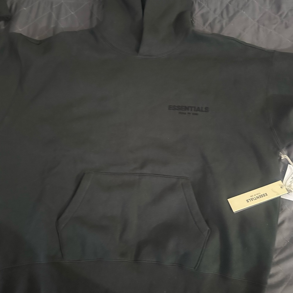 Essentials Dark Gray Hoodie for Men